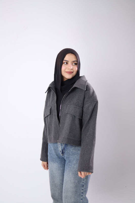 The Elite Wool Jacket - Dark Grey