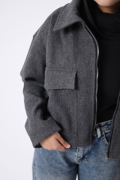 The Elite Wool Jacket - Dark Grey