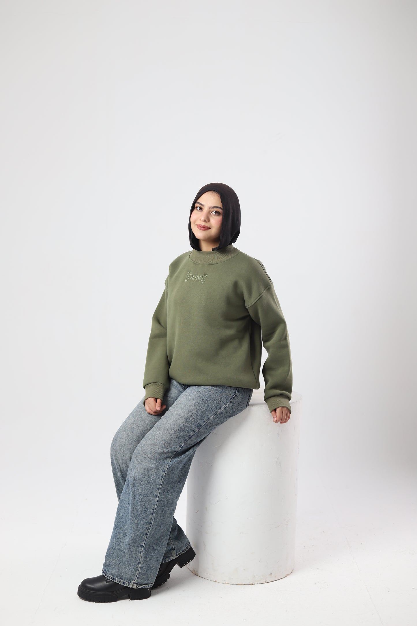 Imperfectly Perfect Olive Sweatshirt