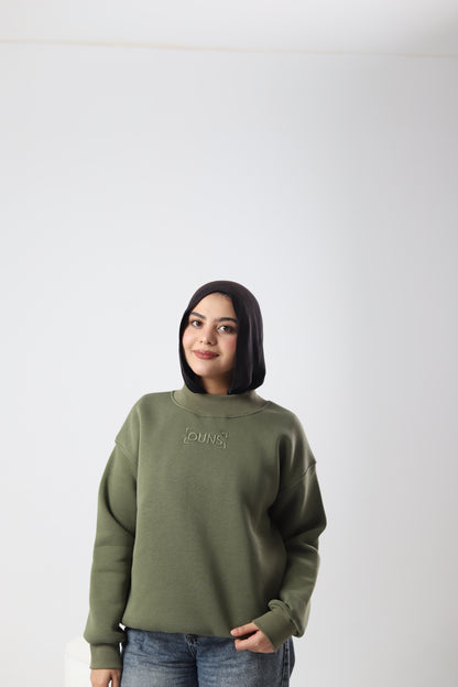 Imperfectly Perfect Olive Sweatshirt